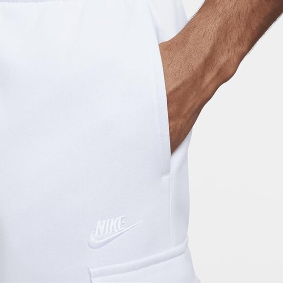 Nike Club Mens 2 Piece Sweatsuit Fleece Tracksuit Football Grey/Black Gift Set - Picture 10 of 13